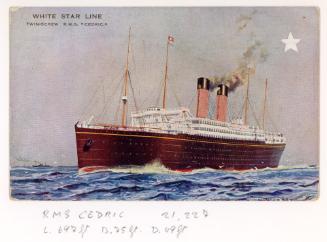 Passengership "CEDRIC" (1903) of the British White Star Line