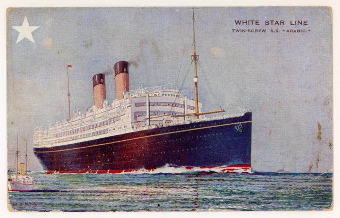 Passengership "ARABIC" (1903) of the British White Star Line