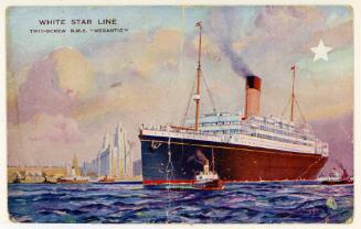 Passengership "MEGANTIC" (1909) of the British White Star Line