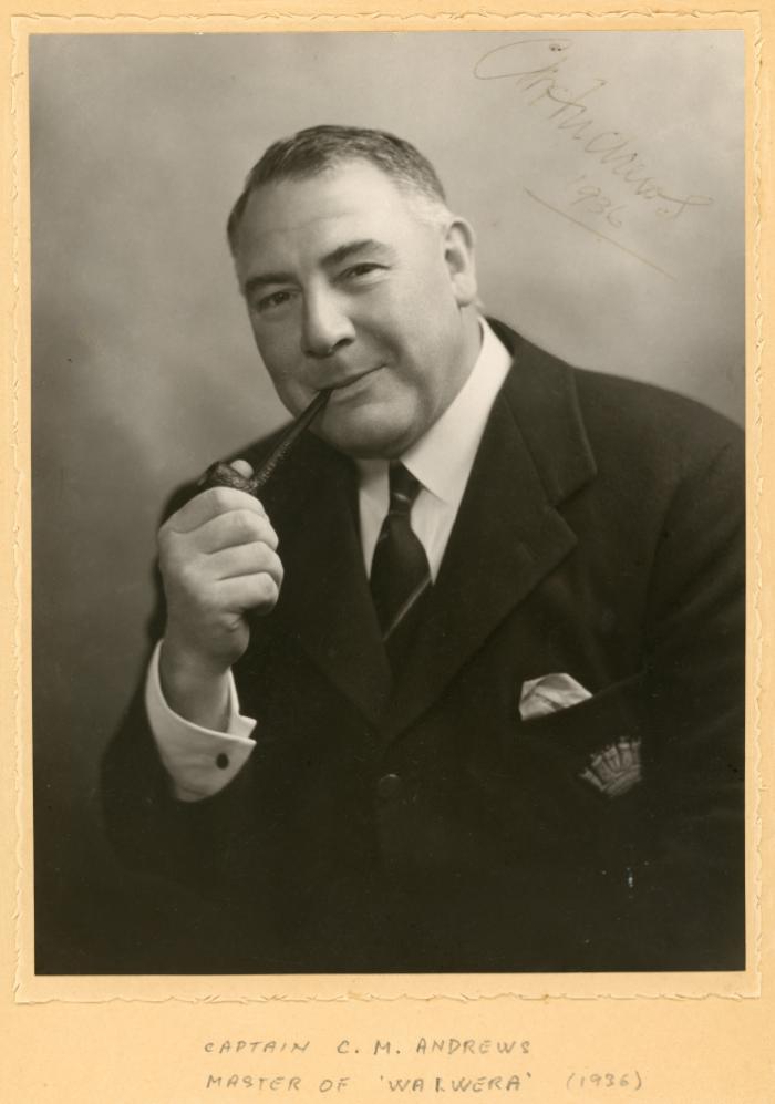 Captain C.M. Andrews Master of "WAIWERA" in 1936