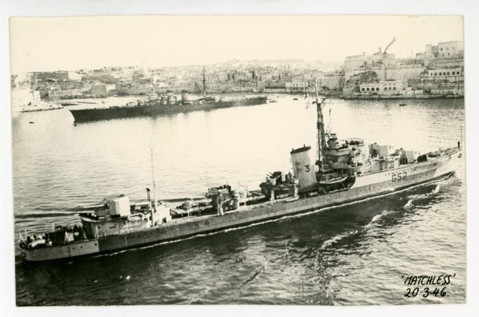 British Destroyer of the M class "MATCHLESS" (G52) (1941)