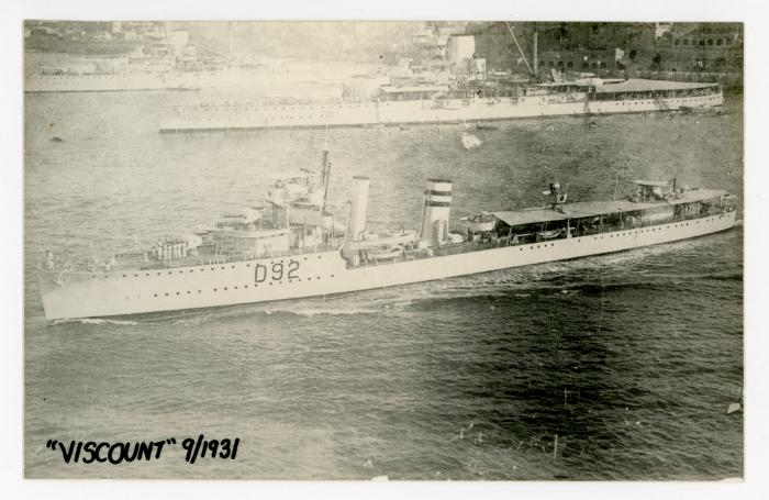 British Destroyer of the V/W class "VISCOUNT"(D92) (1917)