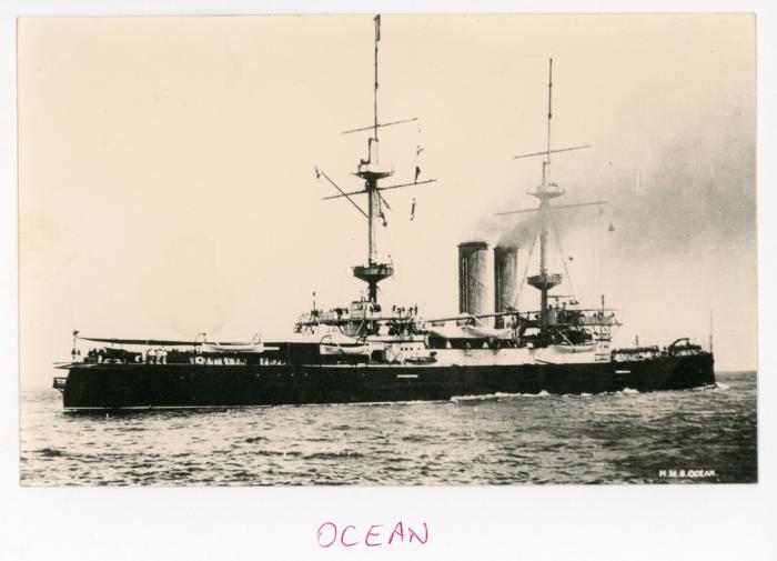 British Battleship of the "CANOPUS" class "HMS OCEAN" (1898)