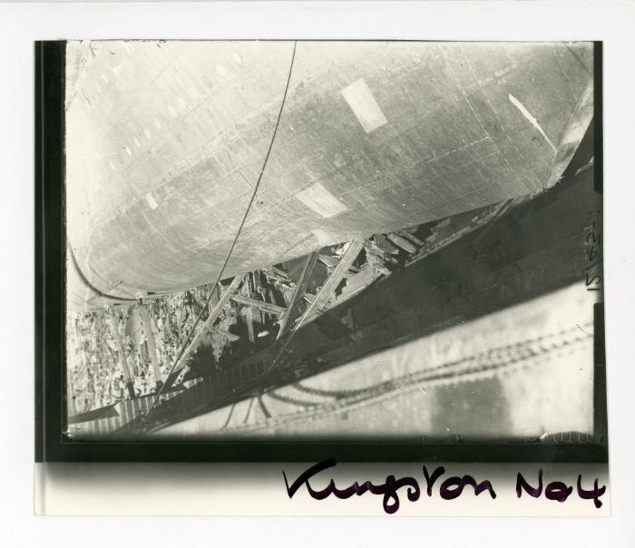 Wreckage in No. 4 Dock from the collapse of "HMS KINGSTON"