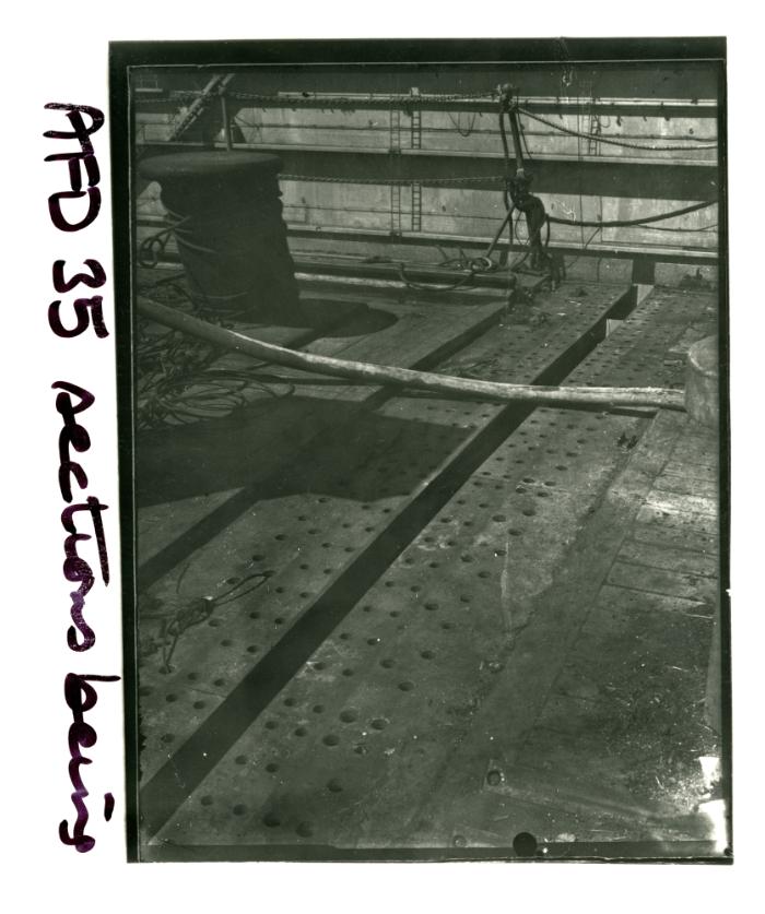 Sections of the A.F.D. (Admiralty Floating Dock) No. 35 being joined