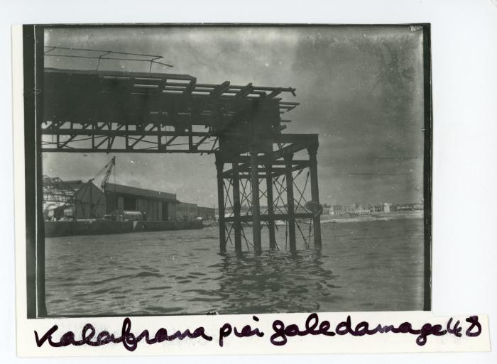 Kalafrana pier gale damages