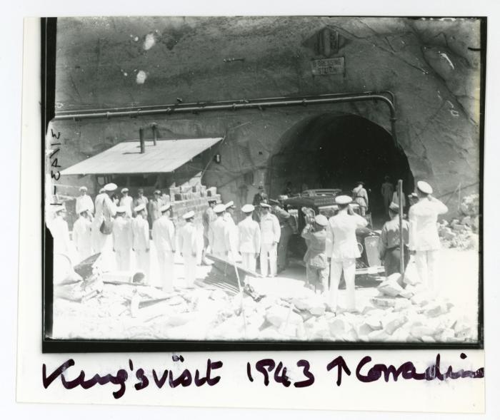 King George VI's visit to the Malta Dockyard on 20 June 1943