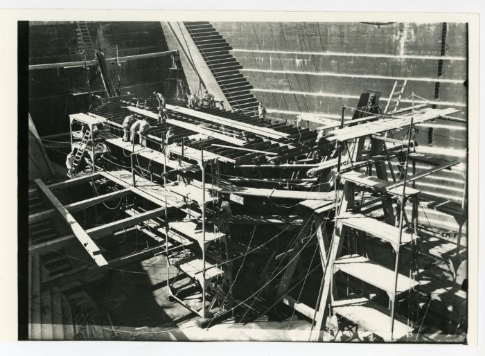 [Unidentified] Ship under construction in No. 4 Dock