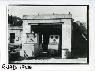 Tractor house at a R.N.A.D. (Royal Naval Armaments Depot)