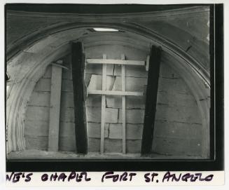 WWII damage sustained to St. Anne's chapel in Fort St Angelo