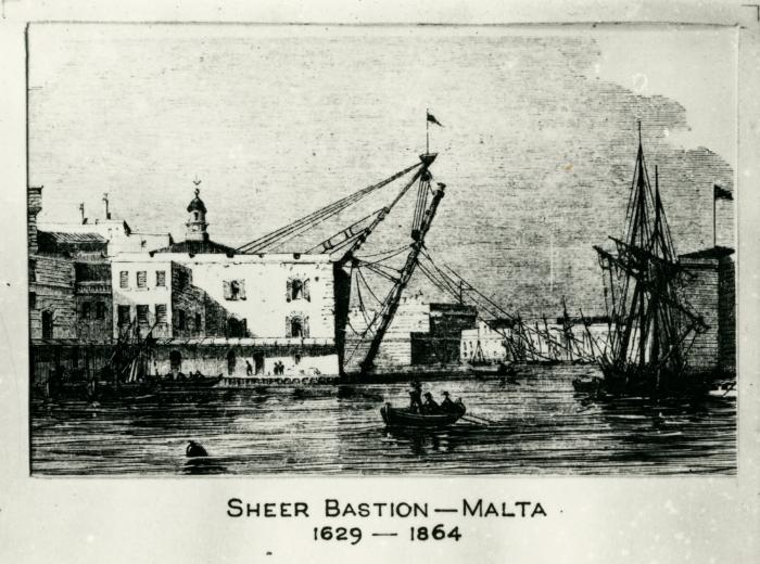 Sheer Bastion - Malta 1629-1864 Christmas and New Years greeting card