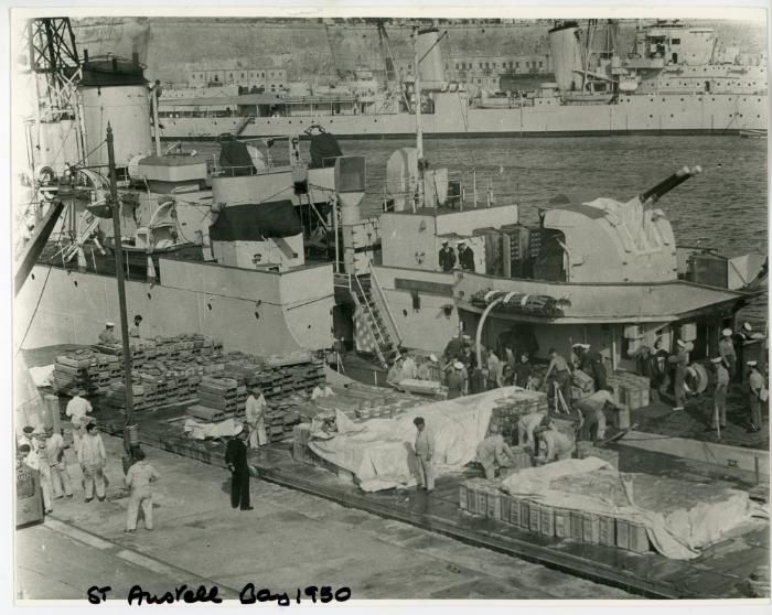 British frigate, "Bay" class, "ST. AUSTELL BAY" (1944)