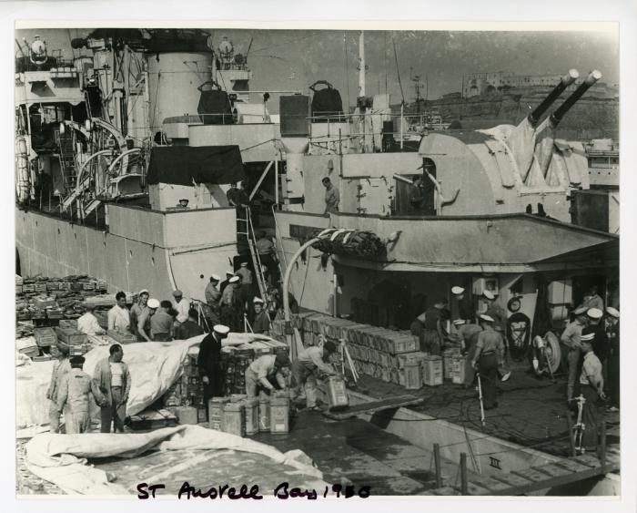 British frigate, "Bay" class, "ST. AUSTELL BAY" (1944)