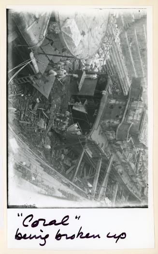 British trawler (Anti-submarine), BERYL group, "CORAL" (1935) under repair
