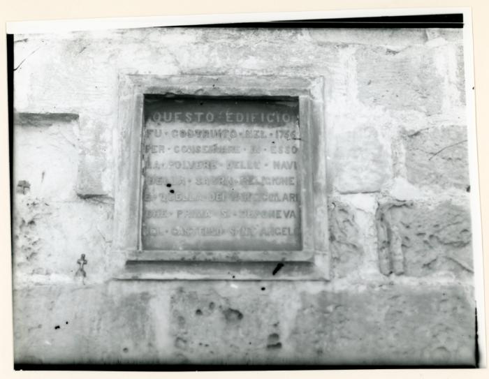 Inscription at the Powder Magazine at Ras Ħanżir