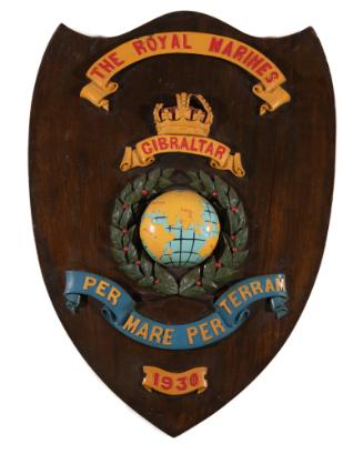 The Royal Marines Gibraltar Badge