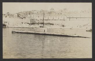 British Parthian-class submarine HMS Phoenix (N96) at Grand Harbour, Valletta