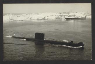 British Oberon-class submarine HMS Ocelot (S17) at Grand Harbour, Malta