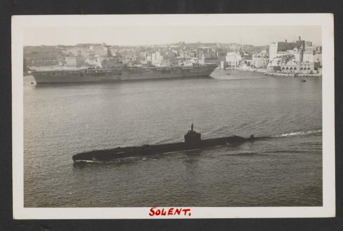 British S-class submarine HMS Solent (P262) at Grand Harbour, Malta
