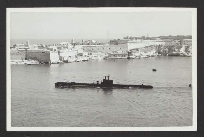 Britsh S-class submarine HMS Sturdy (P248) at Grand Harbour, Malta