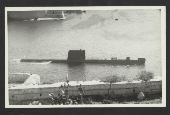 British Oberon-class submarine HMS Oracle (S16) at Grand Harbour, Malta