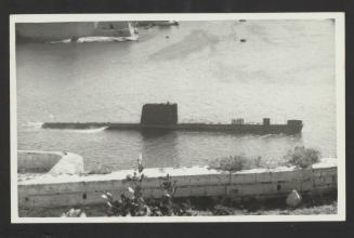 British Oberon-class submarine HMS Oracle (S16) at Grand Harbour, Malta