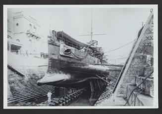 British torpedo ram HMS Polyphemus (1881) at the Malta Drydock