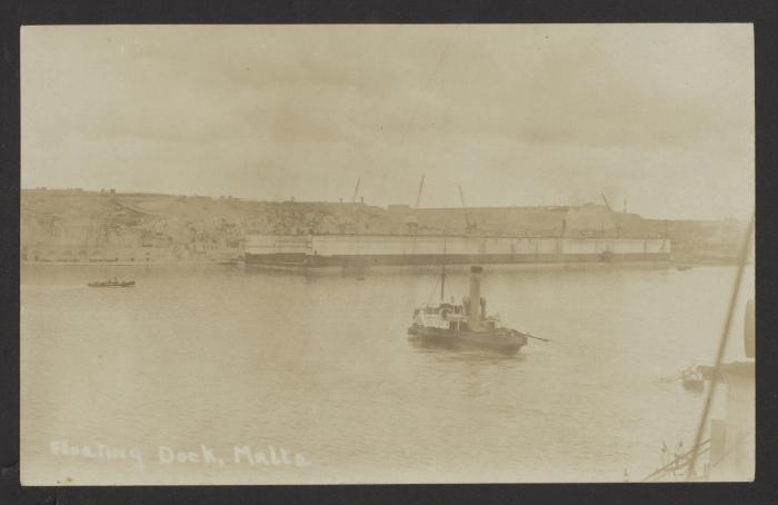 Admiralty Floating Dock No. 8 at Corradino, Grand Harbour, Malta