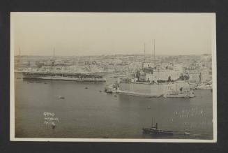 British aircraft carrier HMS Eagle (94) at Grand Harbour, Malta