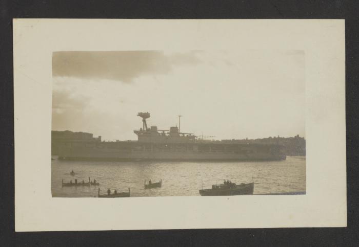 British aircraft carrier HMS Eagle (94) at Grand Harbour, Malta