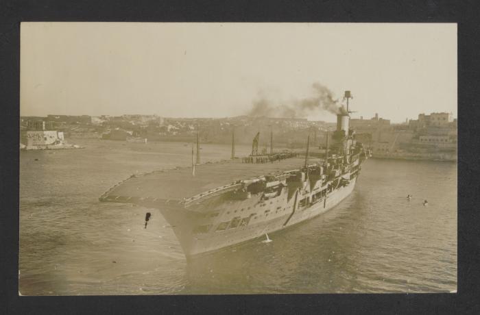 British aircraft carrier HMS Ark Royal (91) at Grand Harbour, Malta