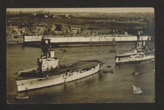 British aircraft carrier HMS Hermes (95) at Grand Harbour, Malta