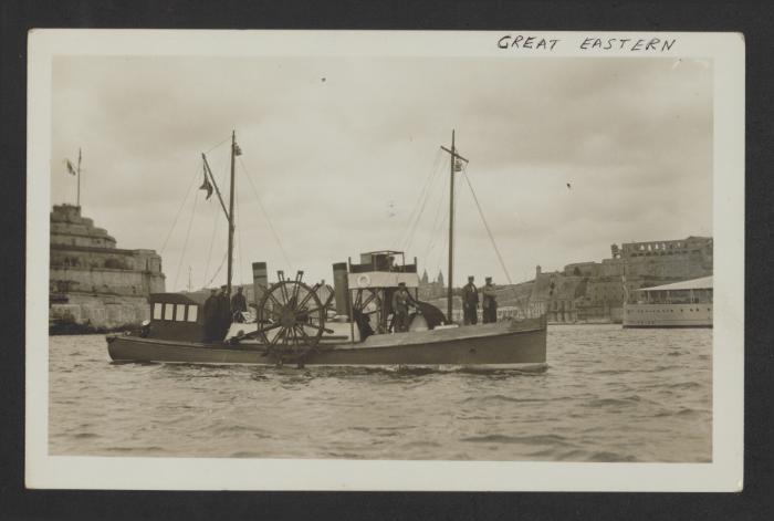 Paddle steamer/tug called "Great Eastern" at Grand Harbour, Malta