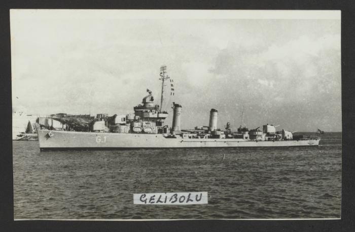 Turkish Gleaves-class destroyer TCG Gelibolu (D-346)