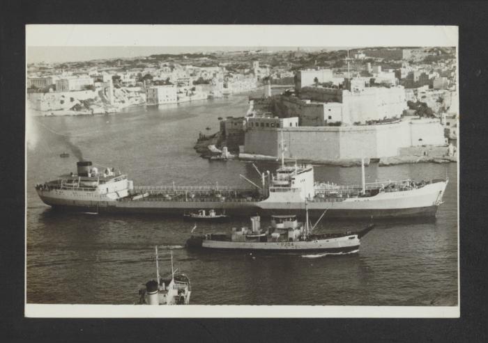 Unidentified auxiliary vessel in Grand Harbour, Malta