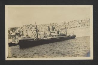 Unidentified auxiliary vessel in Grand Harbour, Malta, possibly 'Glenamoy'?