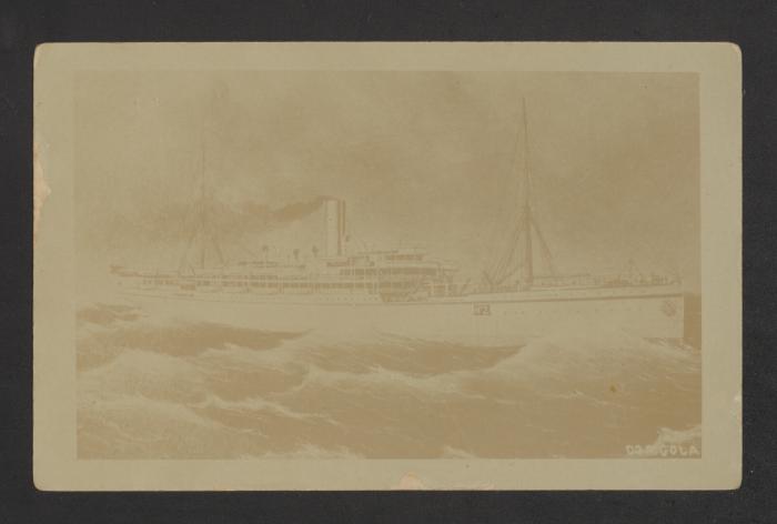 Passenger-cargo steamship SS Dongola, also HMT Dongola (troop ship) and HMHS Dongola (hospital ship)