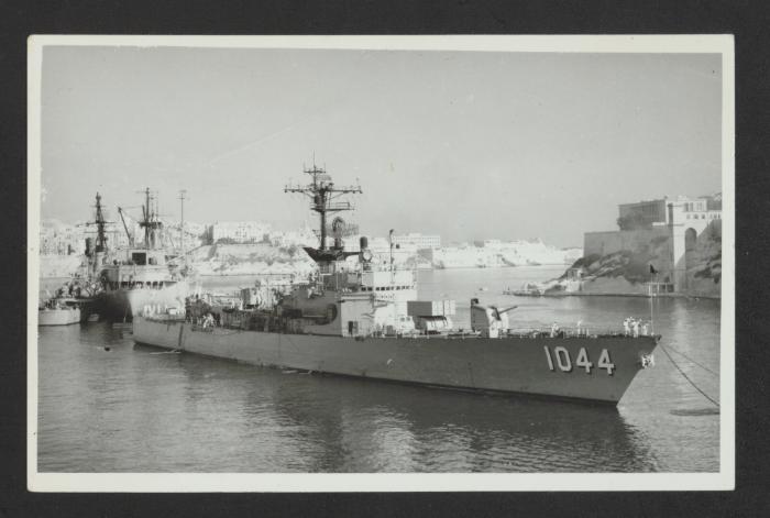American Garcia-class destroyer escort USS Brumby (FF-1044)