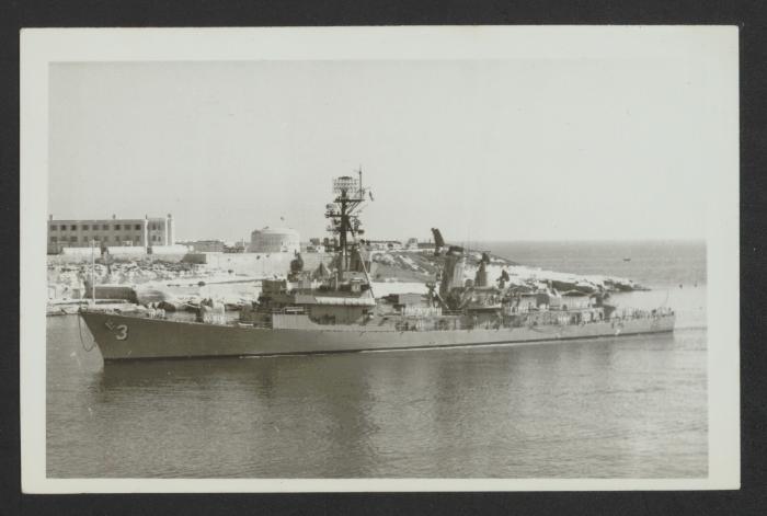 American Charles F. Adams-class guided missile armed destroyer USS John King (DD-953/DDG-3)