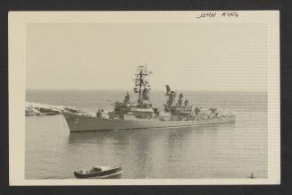 American Charles F. Adams-class guided missile armed destroyer USS John King (DD-953/DDG-3)