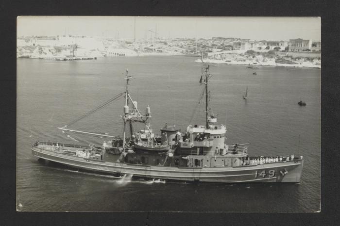American Achomawi-class fleet ocean tug USS Atakapa (ATF-149)