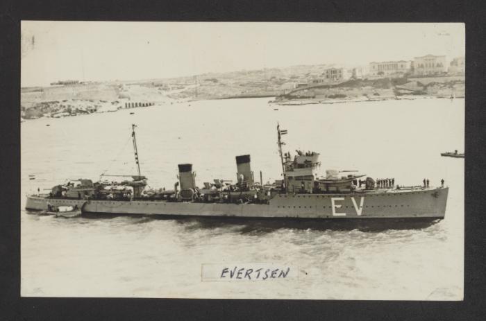 Dutch Admiralen-class destroyer HNLMS Evertsen (1926)