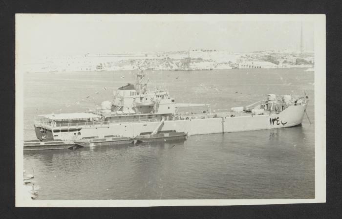 Unidentified Israeli surface warship in Grand Harbour, Malta