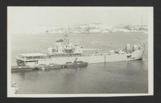 Unidentified Israeli surface warship in Grand Harbour, Malta