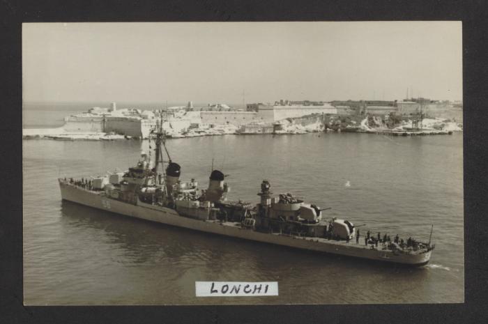 Greek Fletcher-class destroyer Lonchi (D56)