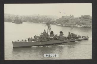 Greek Fletcher-class destroyer Velos (D16)