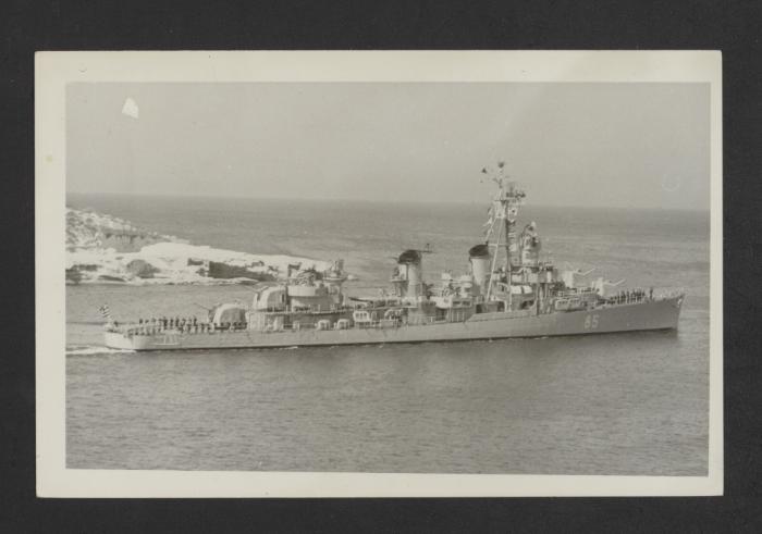 Greek Fletcher-class destroyer Sphendoni (D85)