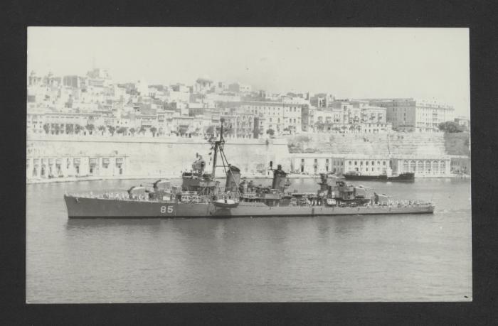Greek Fletcher-class destroyer Sphendoni (D85)
