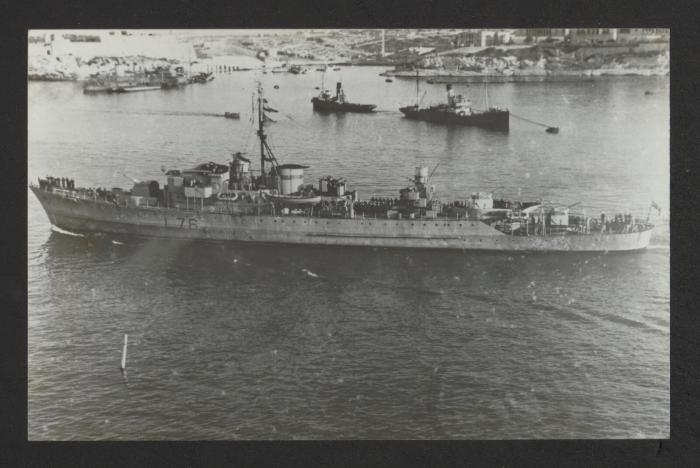 British Type IV Hunt-class destroyer HMS Brecon (L76)