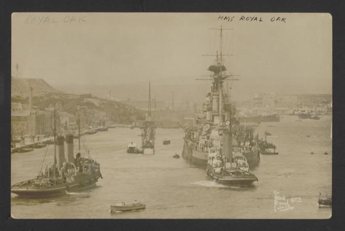 HMS Royal Oak and Tug Respond